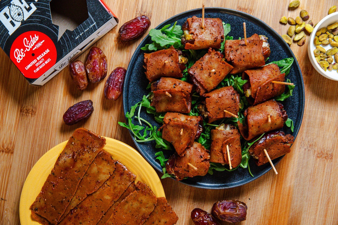 Bacon Wrapped Dates w/ Chevre