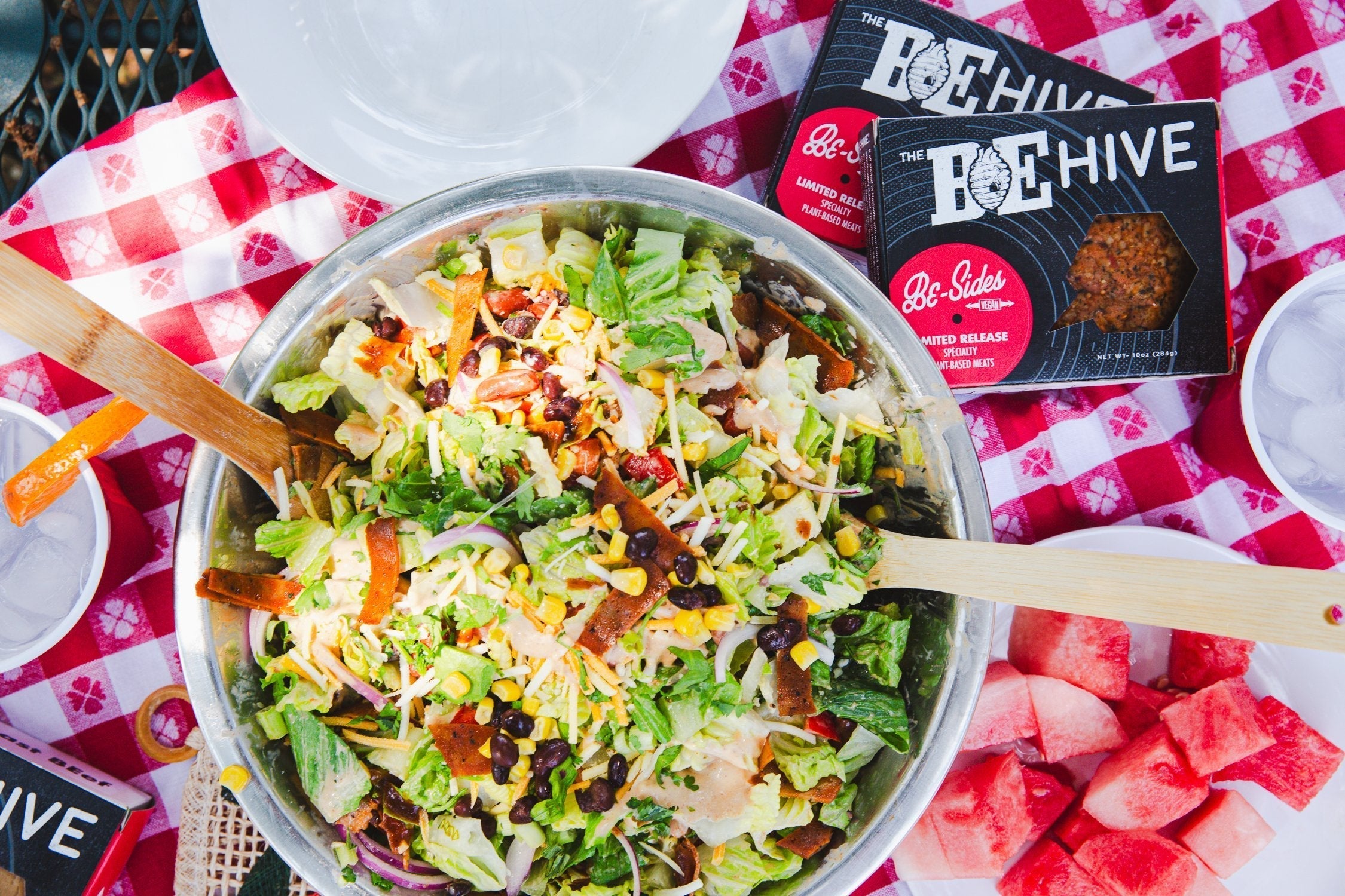 Loaded BBQ Cowboy Salad w/ BE Hive Bacon