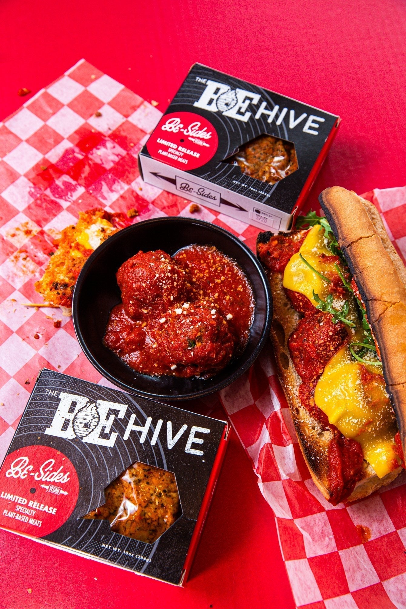 Meatball Subs with BE Hive Italian Crumbles