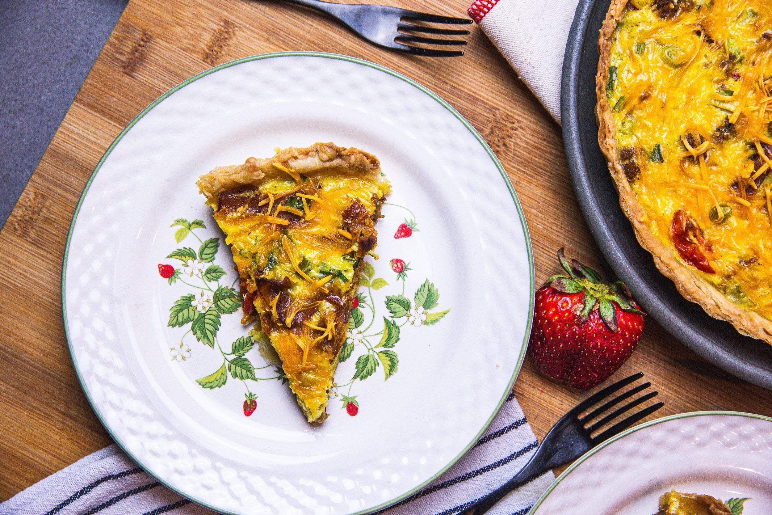 Loaded Vegan Quiche with Breakfast Sausage and Bacon – The BE Hive
