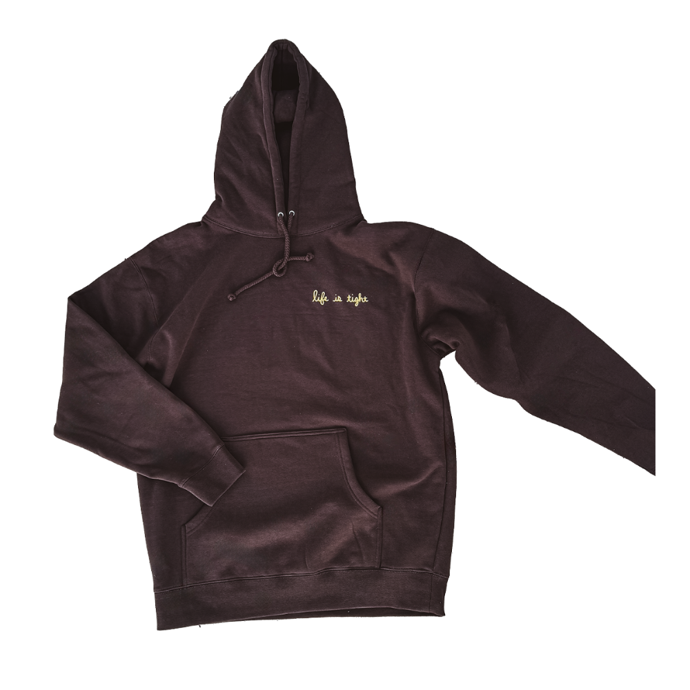 Life is Tight "Rodeo" Pullover Hoodie // Brown