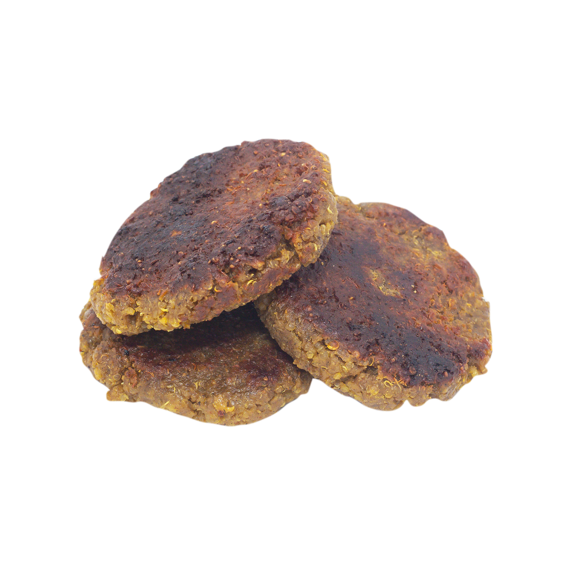 Cooked vegan breakfast sausage patties