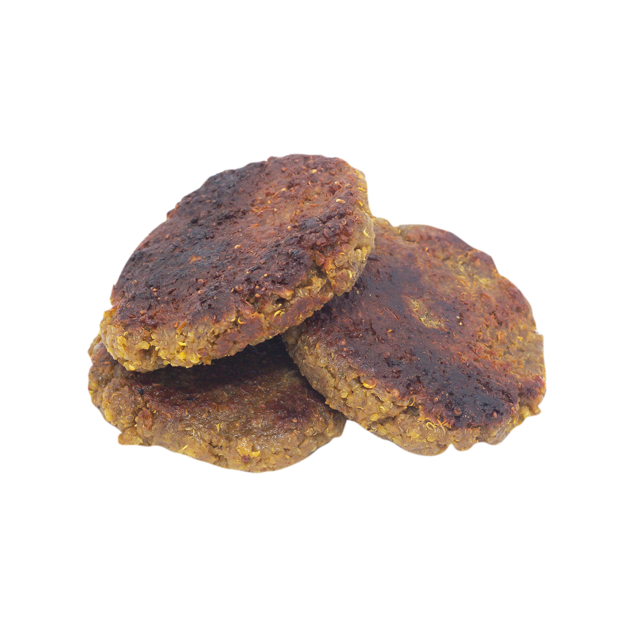 Cooked vegan breakfast sausage patties
