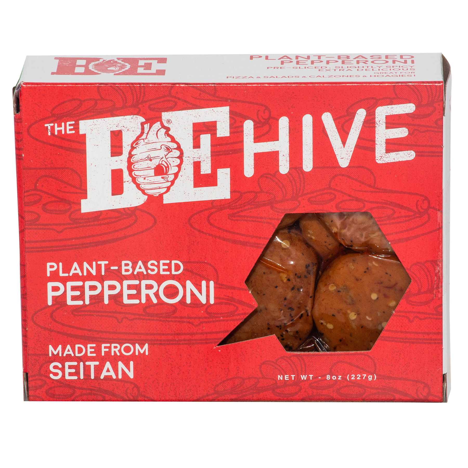 Vegan pepperoni retail package